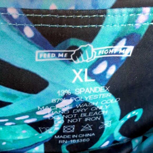 Feed Me Fight Me FMFM Inked Up 3" shorts XL pockets tentacles kraken octopus - Picture 4 of 4